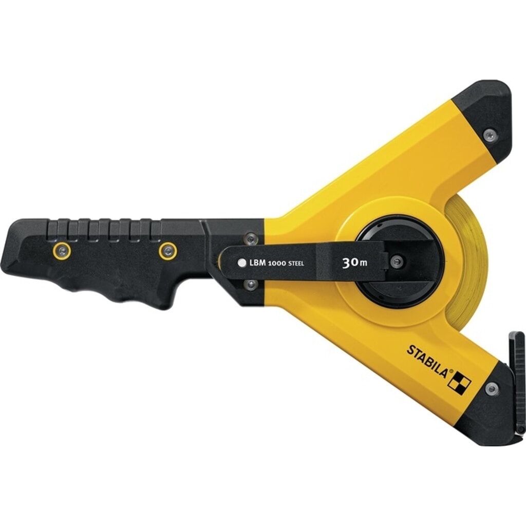 Produktabbildung: Stabila Rahmenbandmaß LBM 1000 STEEL, Länge 30 m Bandbreite 13 mm, mm EG II Stahlband