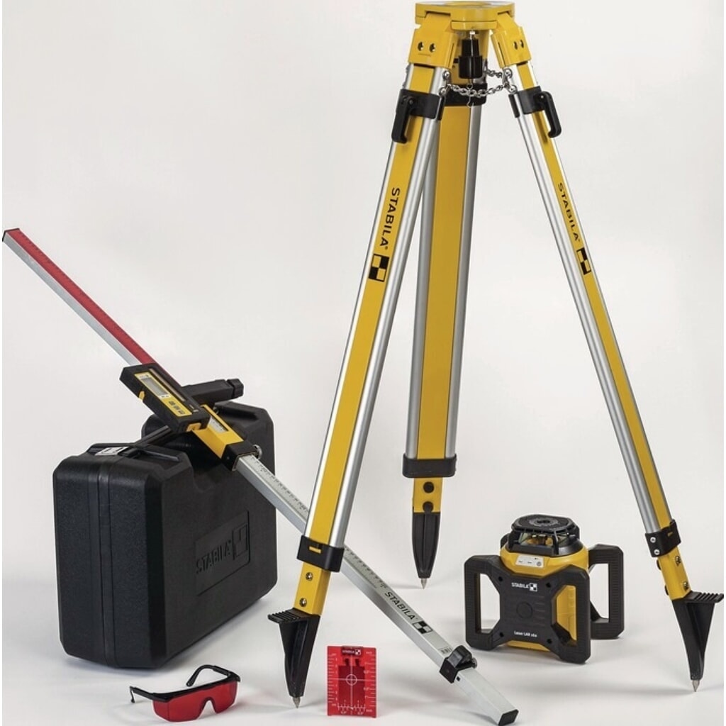 Stabila Rotationslaserset LAR 160, 600 m, 7-teilig Produktabbildung: Stabila Rotationslaserset LAR 160, 600 m, 7-teilig