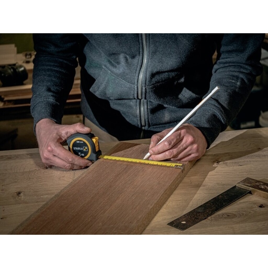Produktabbildung Nr. 5: Stabila Taschenrollbandmaß BM 100, Länge 8 m Breite 25 mm mm/mm, EG II ABS / TPE Metall-Clip