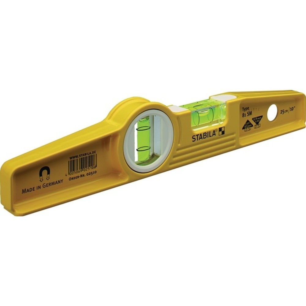 Produktabbildung Nr. 4: Stabila Torpedowasserwaage 81 SM, 25 cm, Aluminium gelb