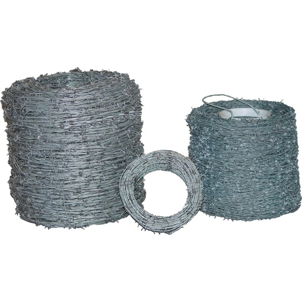 Produktabbildung: Stacheldraht, verzinkt, Drahtstärke 1,7 mm
