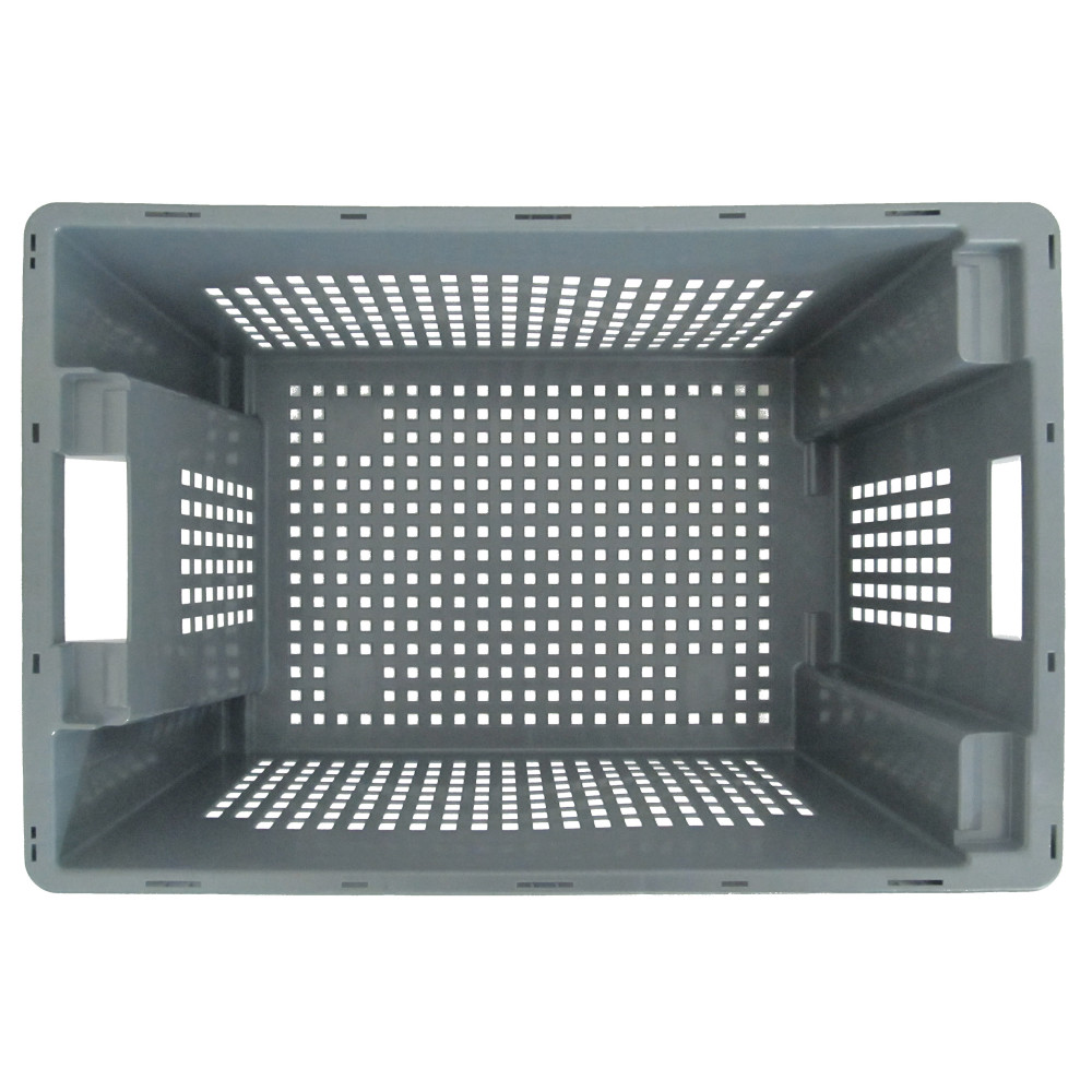 Product image no. 5: Stacking and nesting container, perforated side walls and base, 50 litres, grey