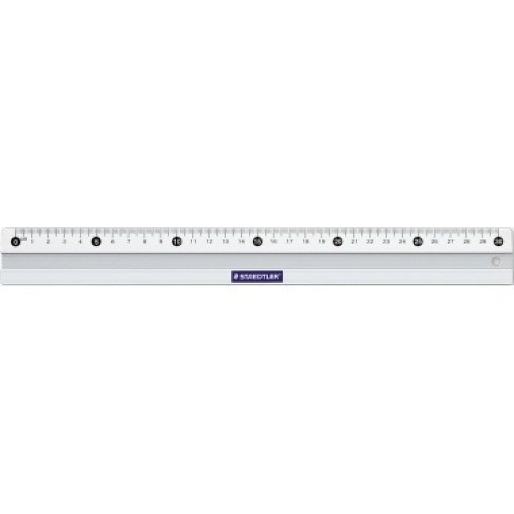 Produktabbildung: STAEDTLER Lineal 563 30 Aluminium 30cm