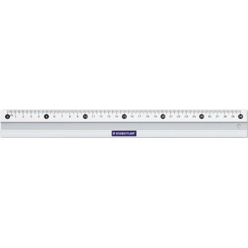 STAEDTLER Lineal 563 30 Aluminium 30cm Produktabbildung Nr. 1: STAEDTLER Lineal 563 30 Aluminium 30cm