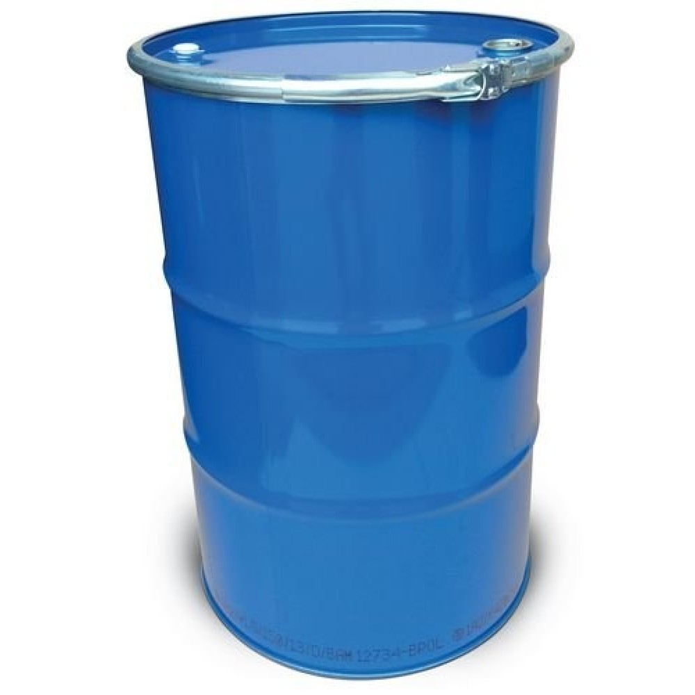 Produktabbildung: Stahl-Deckelfass, UN-Zulassung, innen lackiert, 212 l, mit 2 Spunden