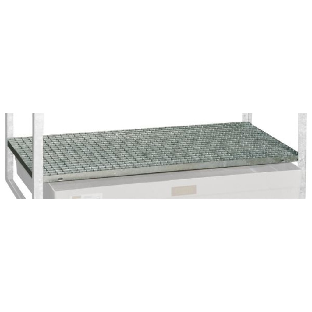 Produktabbildung: Stahl-Gitterrost für CEMO Fassregal Typ 360, 3. Lagerebene, HxBxT 30 x 1.300 x 620 mm