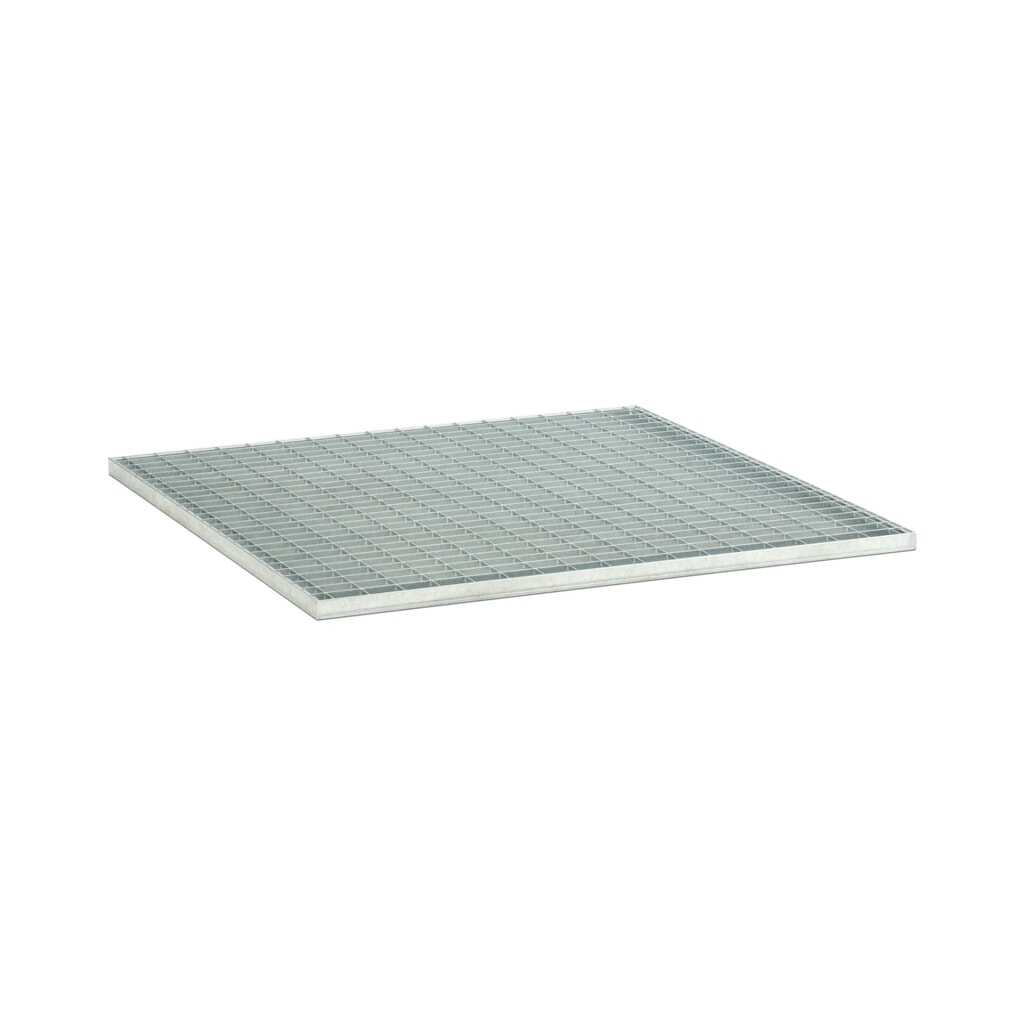 Stahl-Gitterrost für CEMO Palettenauffangwanne 220/4, 400/4 Produktabbildung: Stahl-Gitterrost für CEMO Palettenauffangwanne 220/4, 400/4