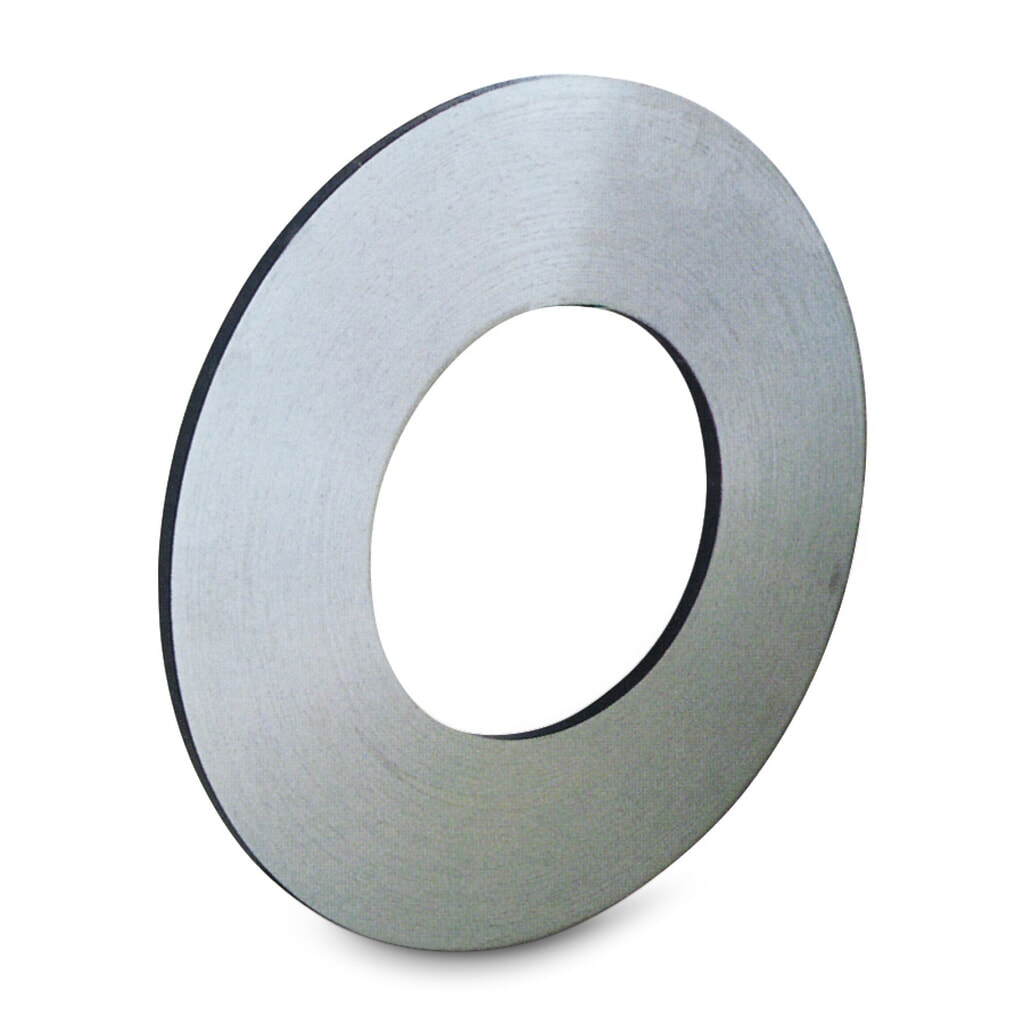 Produktabbildung: Stahlband, einlagig, blank, 16 mm x 240 lfm., Kern-Ø 240-410 mm, Stärke 0,50 mm