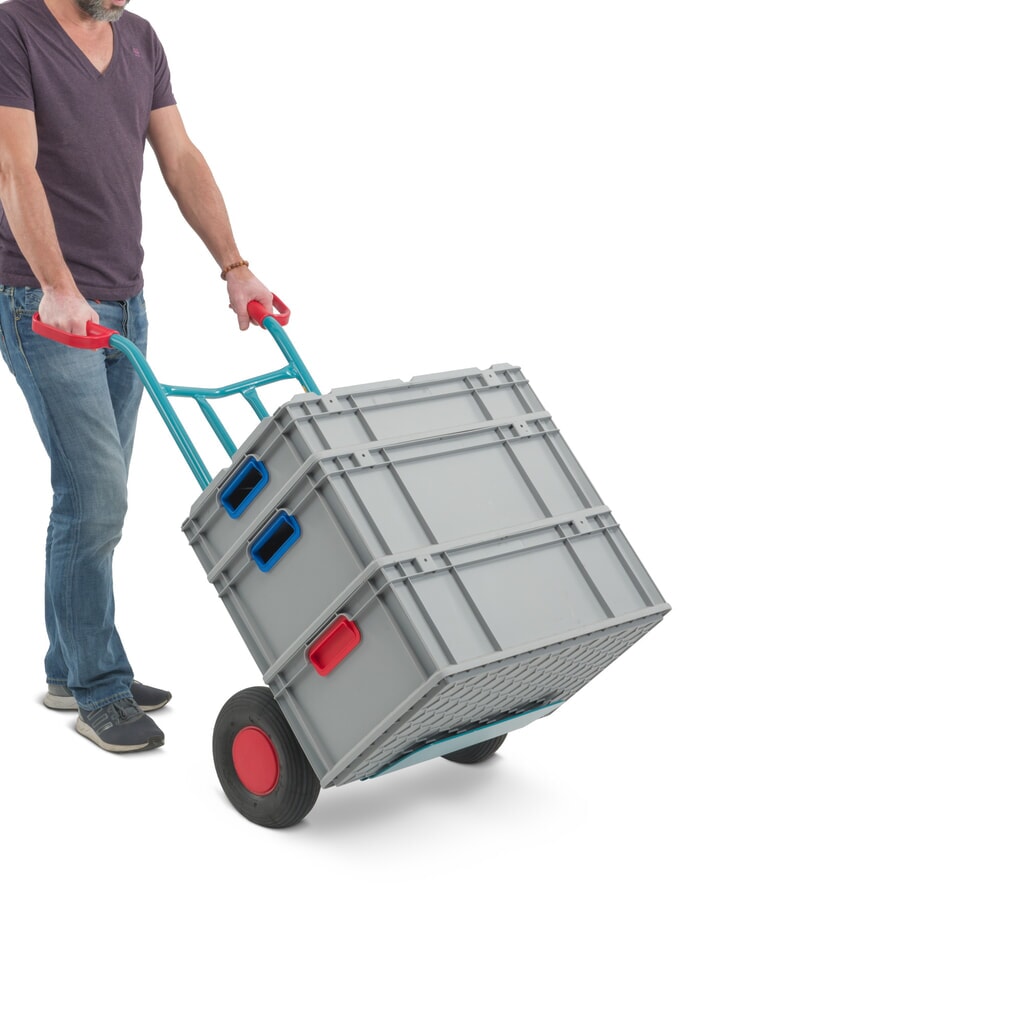 Produktabbildung Nr. 7: Stahlrohr-Karre Ameise®, TK 250 kg, Schaufel BxT 400 x 150 mm, Luft-Bereifung
