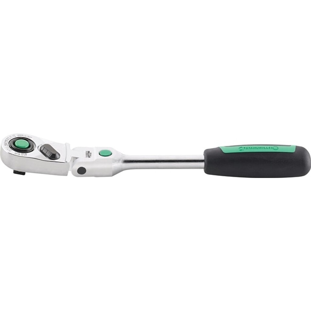 STAHLWILLE Gelenkknarre 416QR, Länge 170 mm, 1/4 ″ Anzahl Zähne 80, 2-Komponentengriff Produktabbildung: STAHLWILLE Gelenkknarre 416QR, Länge 170 mm, 1/4 ″ Anzahl Zähne 80, 2-Komponentengriff