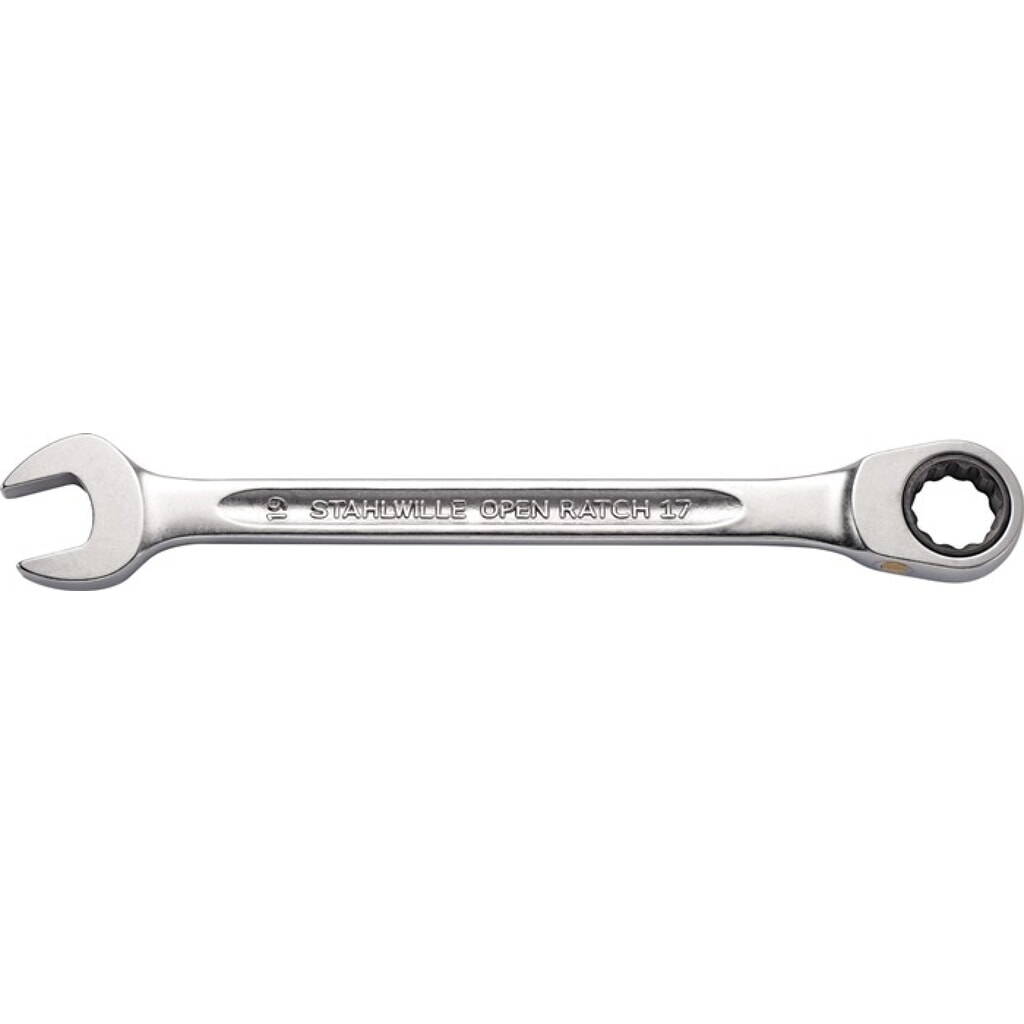 STAHLWILLE Maulringratschenschlüssel 17F, Schlüsselweite 8 mm Länge 144 mm Produktabbildung: STAHLWILLE Maulringratschenschlüssel 17F, Schlüsselweite 8 mm Länge 144 mm