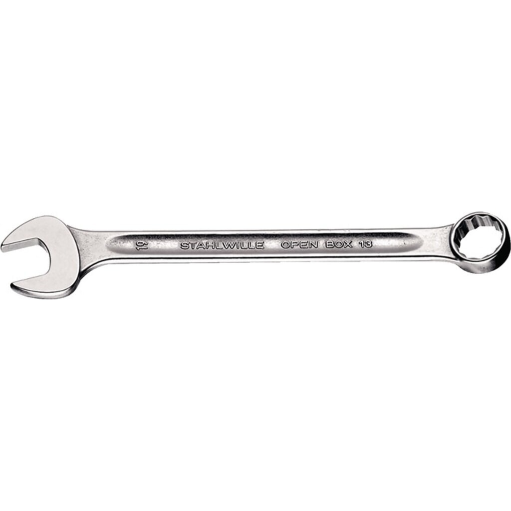 Produktabbildung: STAHLWILLE Ringmaulschlüssel OPEN-BOX 13, Form A, SW 50 mm Länge 530 mm, Chrom-Alloy-Stahl