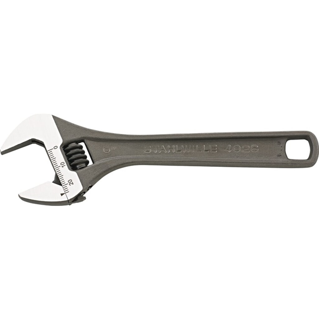 Produktabbildung: STAHLWILLE Rollgabelschlüssel 4026 max.24mm L.159mm m.Einstellskala