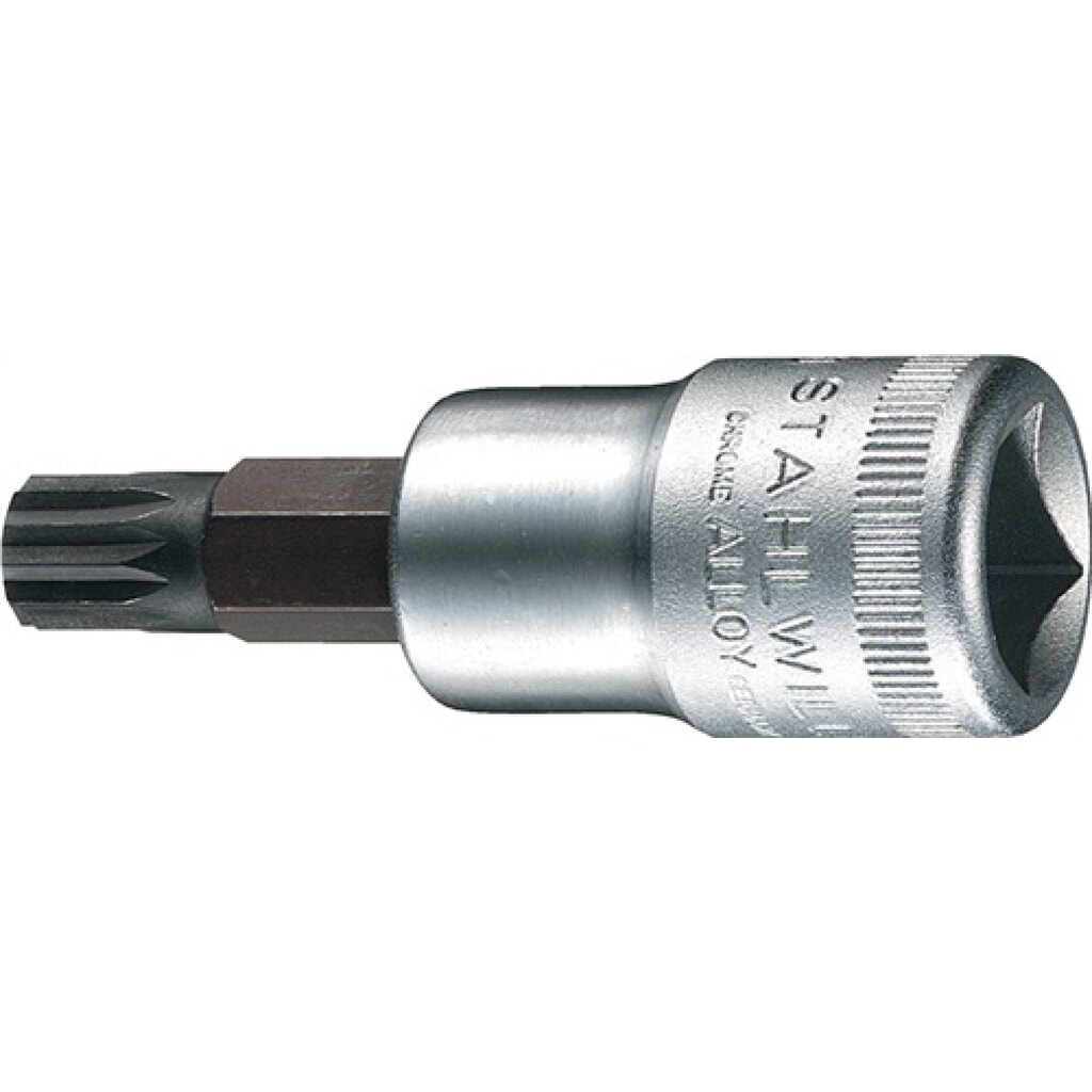 Steckschlüsseleinsatz 54 X 1/2 Zoll Innen-Vielzahn M6 L.60mm STAHLWILLE Produktabbildung: Steckschlüsseleinsatz 54 X 1/2 Zoll Innen-Vielzahn M6 L.60mm STAHLWILLE