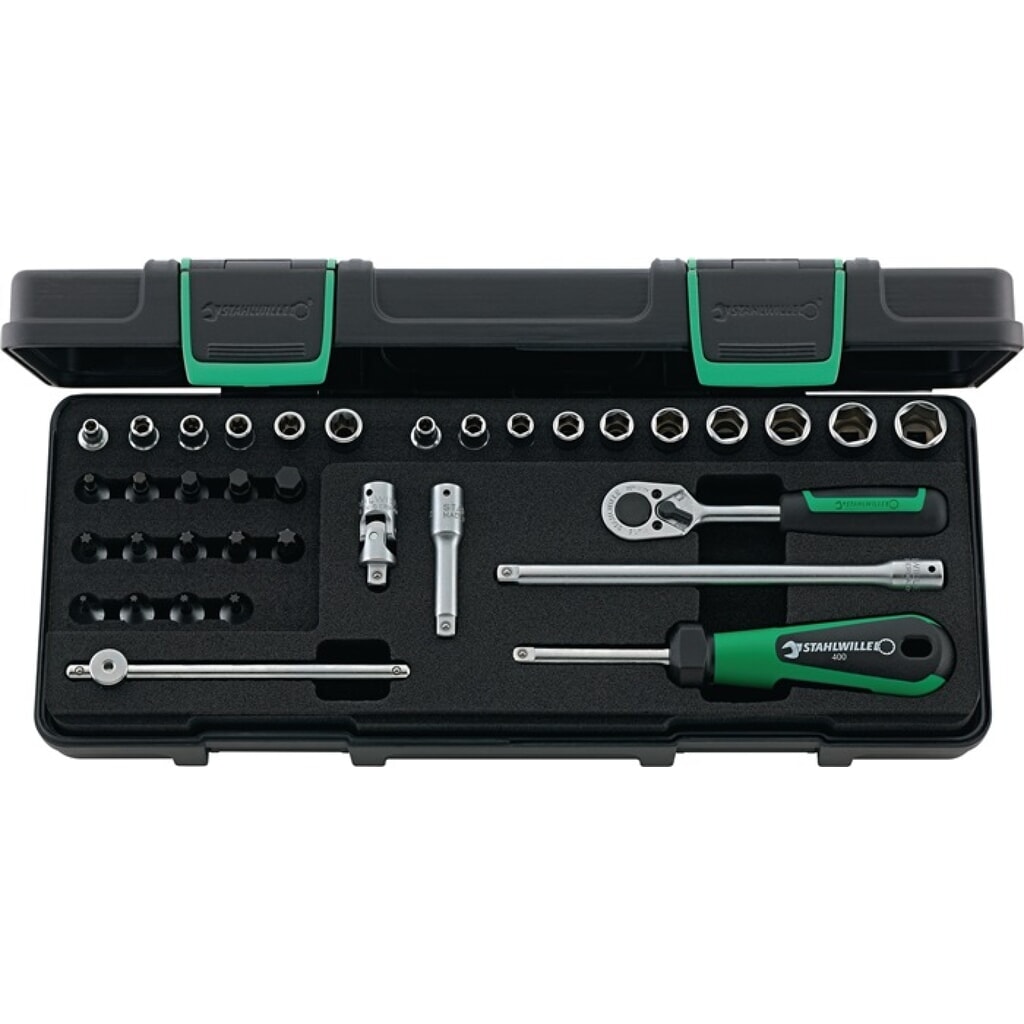 Produktabbildung: STAHLWILLE Steckschlüsselsatz 88TX 36-tlg.1/4 Zoll SW 5-13mm Z.22 6KT