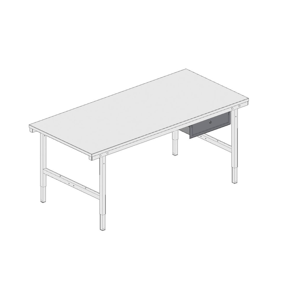 Productafbeelding nr. 3: Stalen lade voor Rocholz paktafelsysteem, hxbxd 150 x 520 x 500 mm