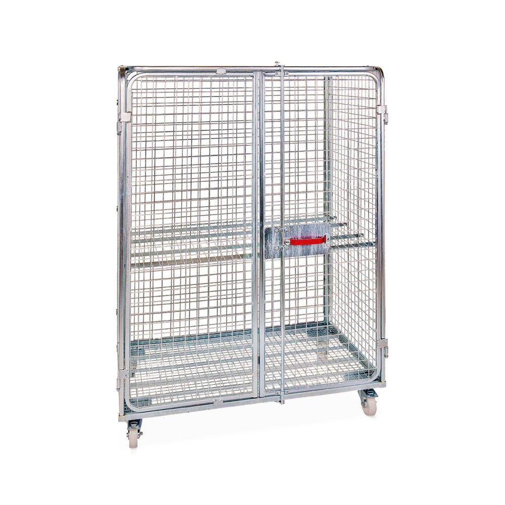 Product afbeelding: Stalen rolcontainer, anti-diefstal, hxbxd 1820 x 1200 x 800 mm, blauw verzinkt