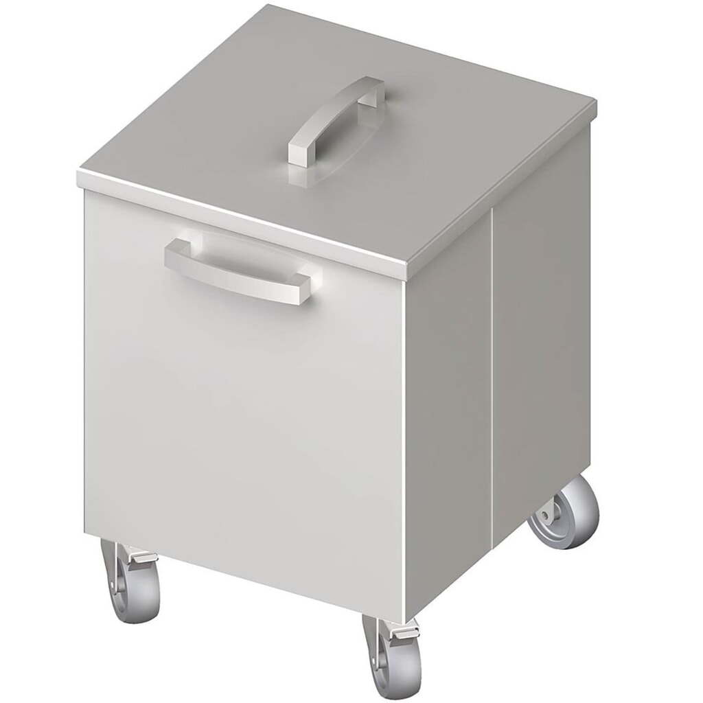 Stalgast Abfallbehälter fahrbar, 350x350x500 mm, verschweißt Produktabbildung: Stalgast Abfallbehälter fahrbar, 350x350x500 mm, verschweißt