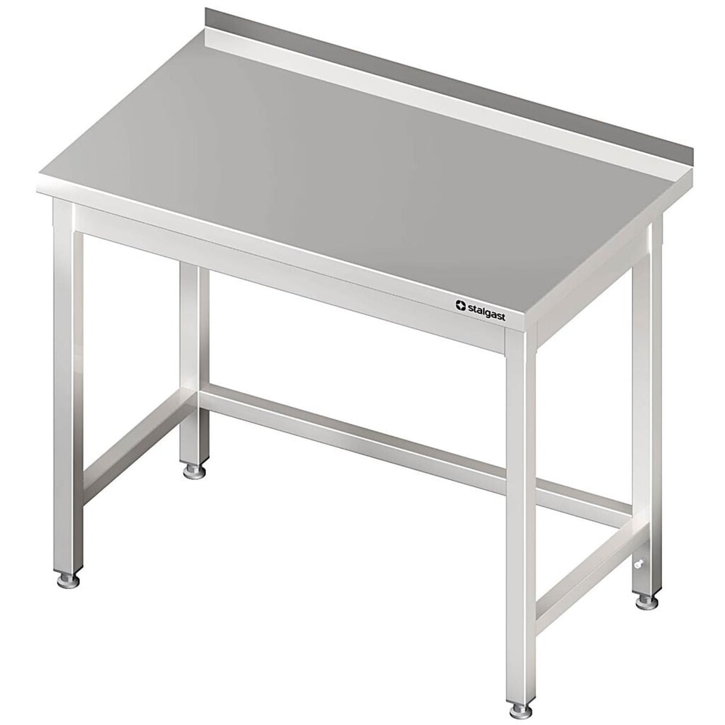 Produktabbildung: Stalgast Arbeitstisch ohne Grundboden, 400x600x850 mm, mit Verstrebung, mit Aufkantung, verschweißt