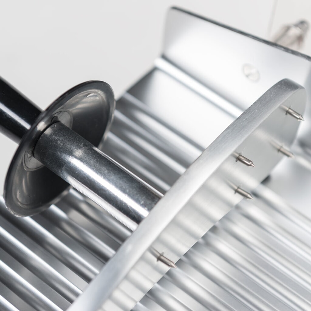 Stalgast Aufschnittmaschine, Gehäuse aus eloxiertem Aluminium, Messer 250 mm Ø Produktabbildung Nr. 2: Stalgast Aufschnittmaschine, Gehäuse aus eloxiertem Aluminium, Messer 250 mm Ø