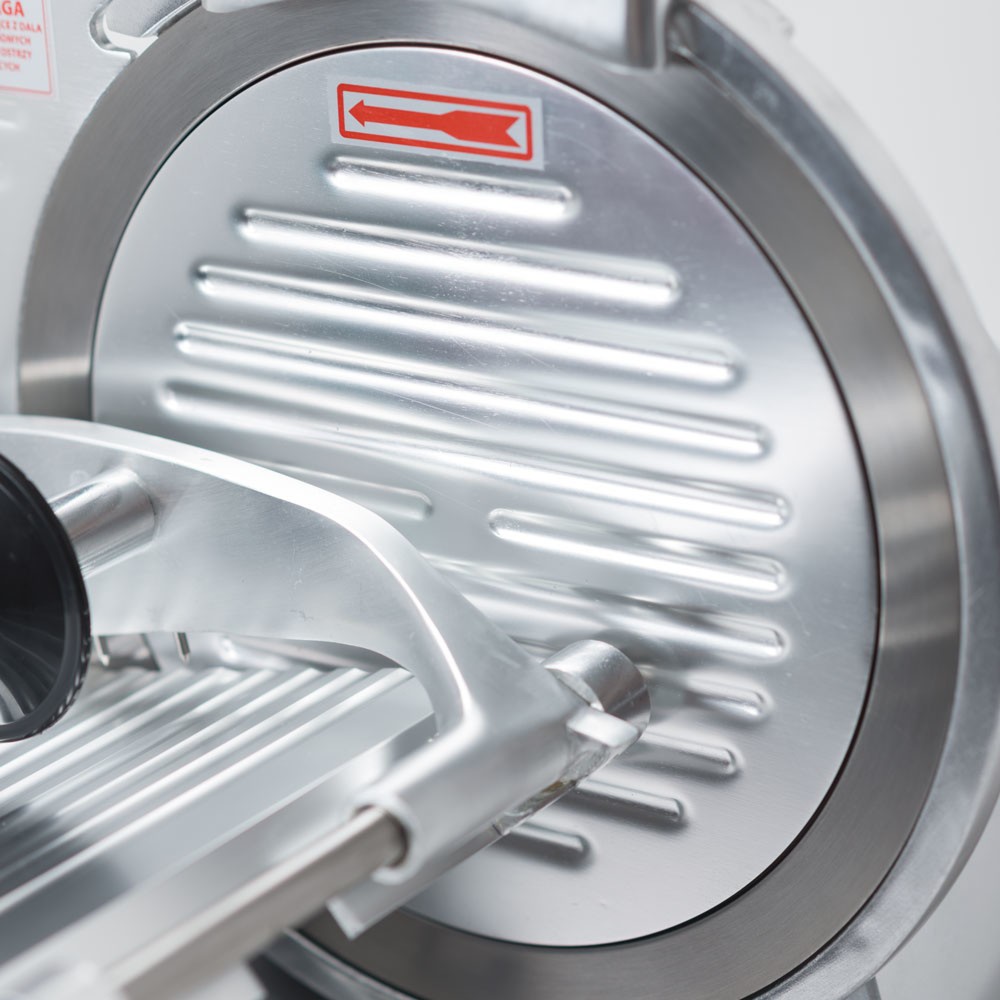 Produktabbildung Nr. 5: Stalgast Aufschnittmaschine, Gehäuse aus eloxiertem Aluminium, Messer 250 mm Ø