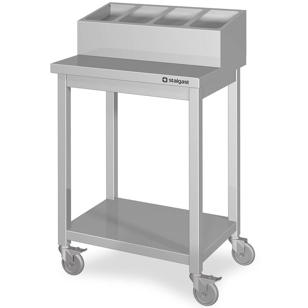 Produktabbildung Nr. 2: Stalgast Besteck- und Tablettwagen, 817x500x1100 mm, Selbstmontage