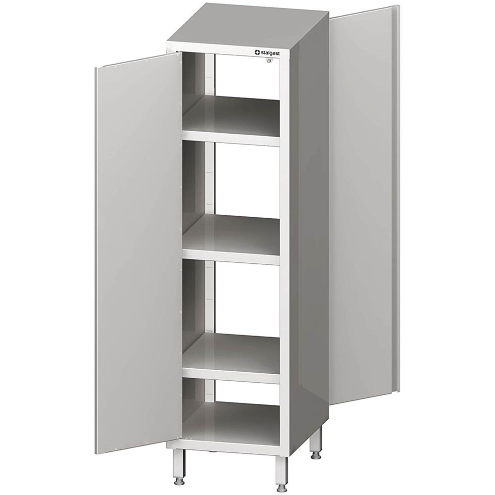 Produktabbildung: Stalgast Durchreiche-Hochschrank mit Flügeltüren, 600x500x1800 mm, verschweißt