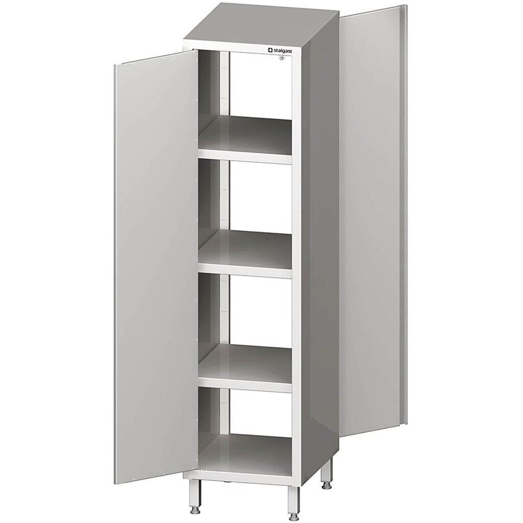 Produktabbildung: Stalgast Durchreiche-Hochschrank mit Flügeltüren, 400x500x2000 mm, verschweißt