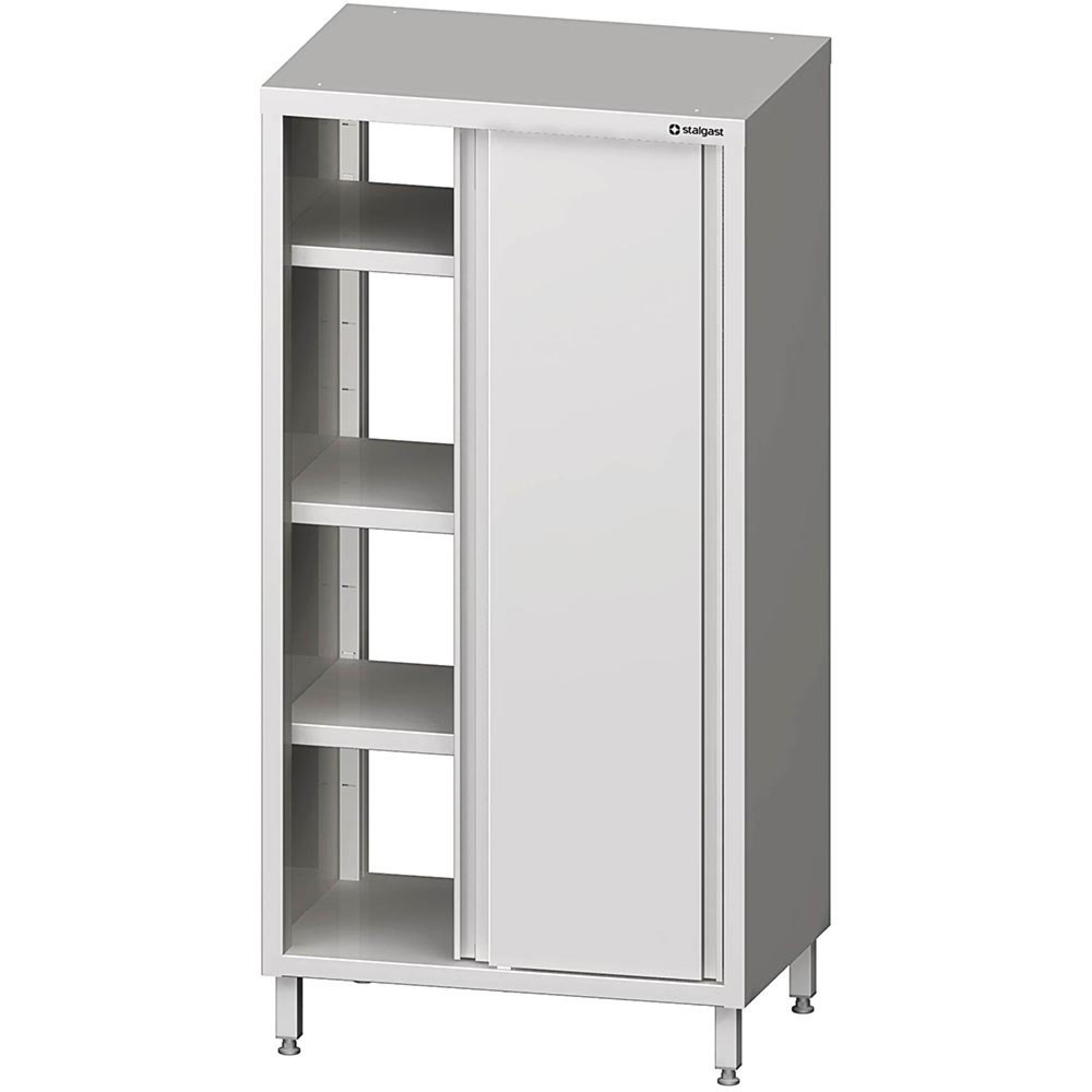 Produktabbildung: Stalgast Durchreiche-Hochschrank mit Schiebetüren, 800x500x1800 mm, verschweißt