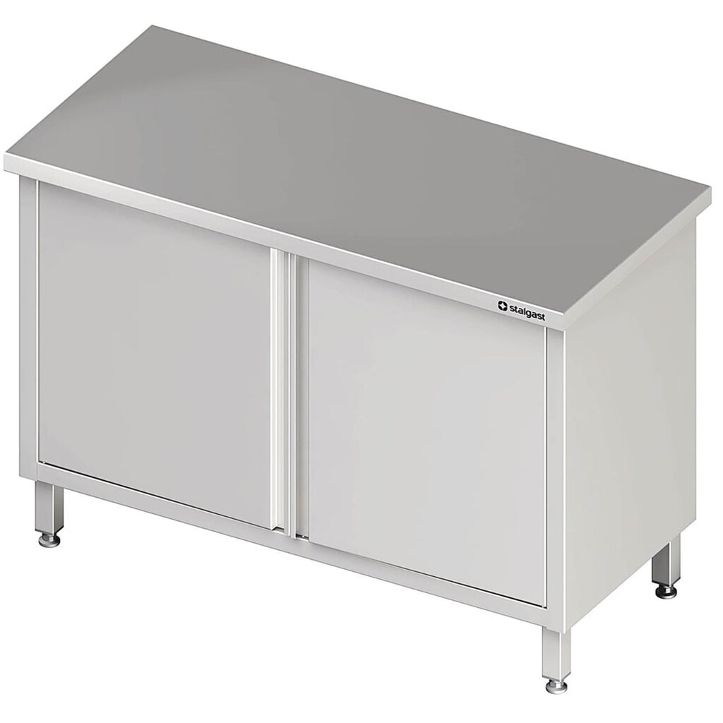 Produktabbildung: Stalgast Durchreicheschrank mit Flügeltüren, 800x600x850 mm, ohne Aufkantung, verschweißt
