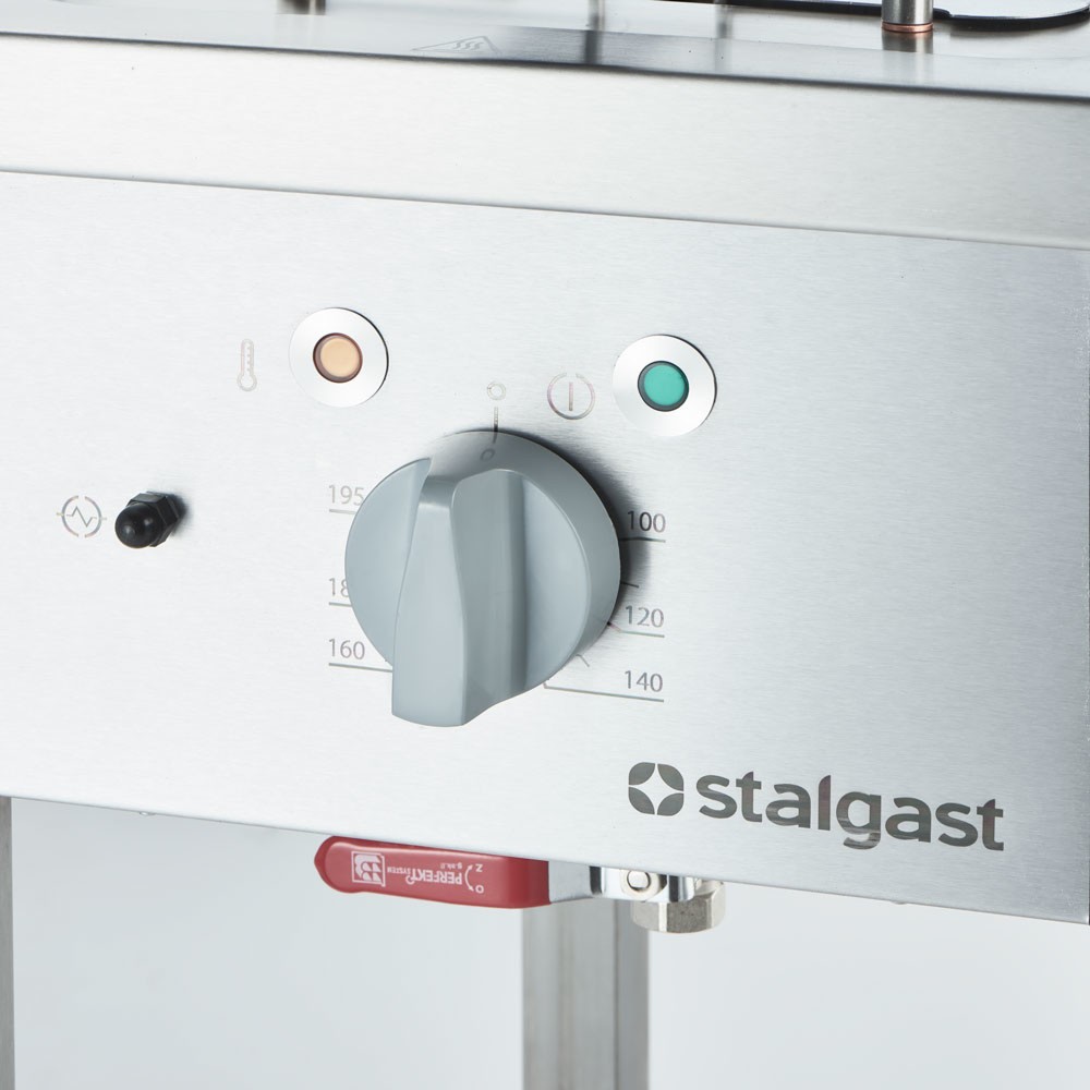 Produktabbildung Nr. 4: Stalgast Elektro-Fritteuse als Standgerät, Unterbau offen, 400x700x850 mm, 10 L, 9 kW
