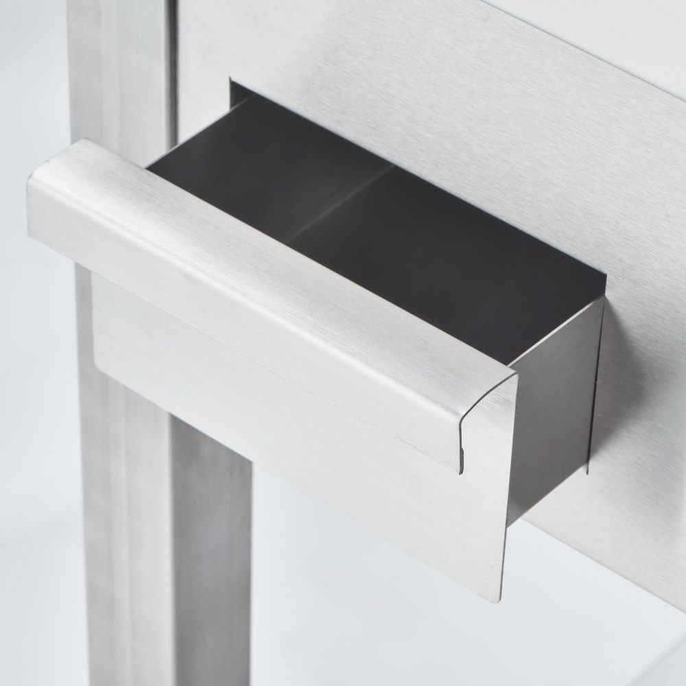 Produktabbildung Nr. 5: Stalgast Elektro-Griddleplatte als Standgerät - gerillt, Unterbau offen, 800 x 700 x 850 mm (BxTxH)