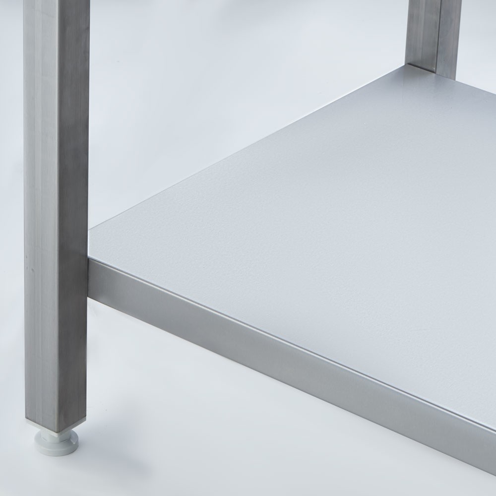 Produktabbildung Nr. 5: Stalgast Elektro-Griddleplatte als Standgerät - ½ glatt / ½ gerillt, Unterbau offen, 800 x 700 x 850 mm (BxTxH)