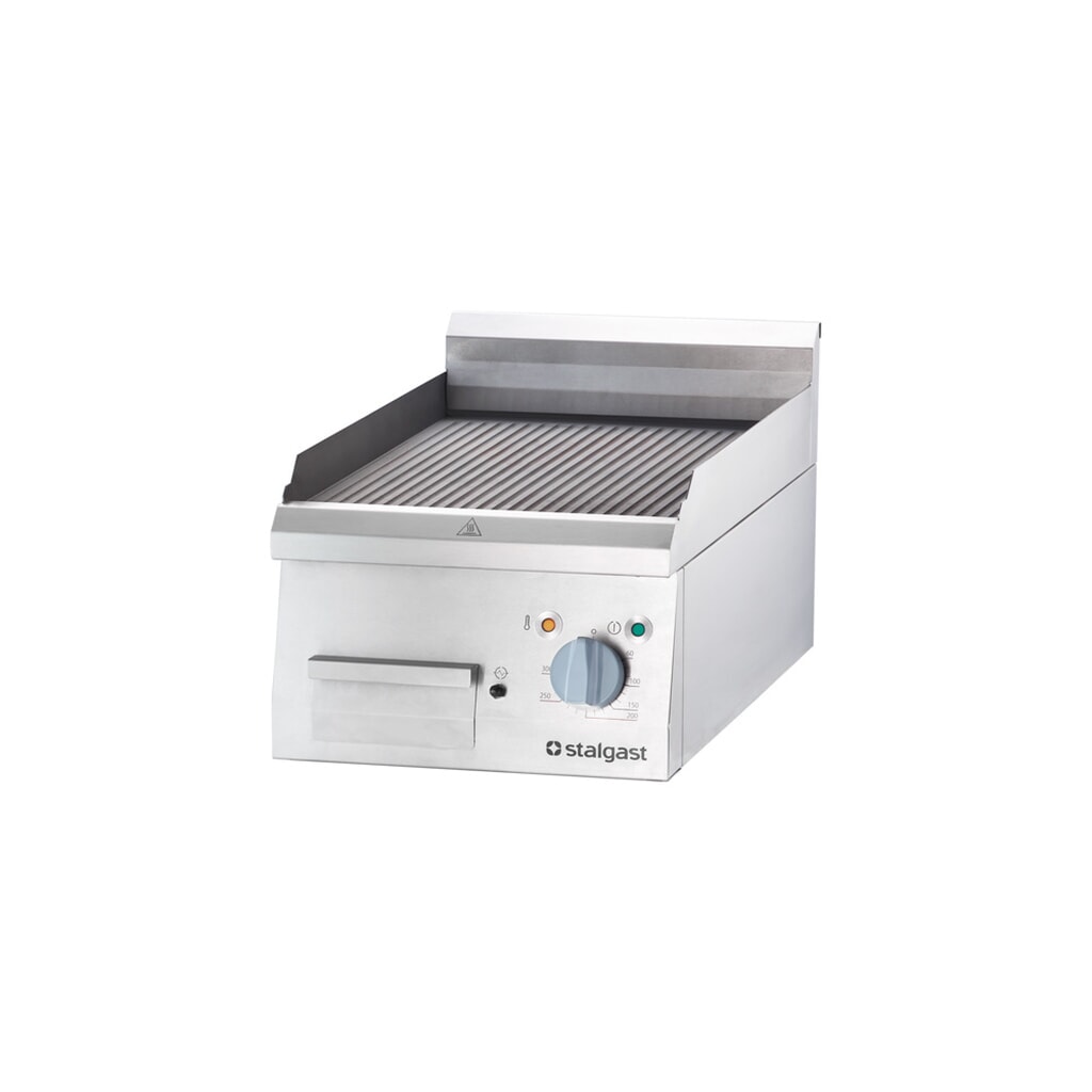 Stalgast Elektro-Griddleplatte als Tischgerät, 400x700 mm, gerillte Grillfläche, Serie 700 ND Produktabbildung: Stalgast Elektro-Griddleplatte als Tischgerät, 400x700 mm, gerillte Grillfläche, Serie 700 ND