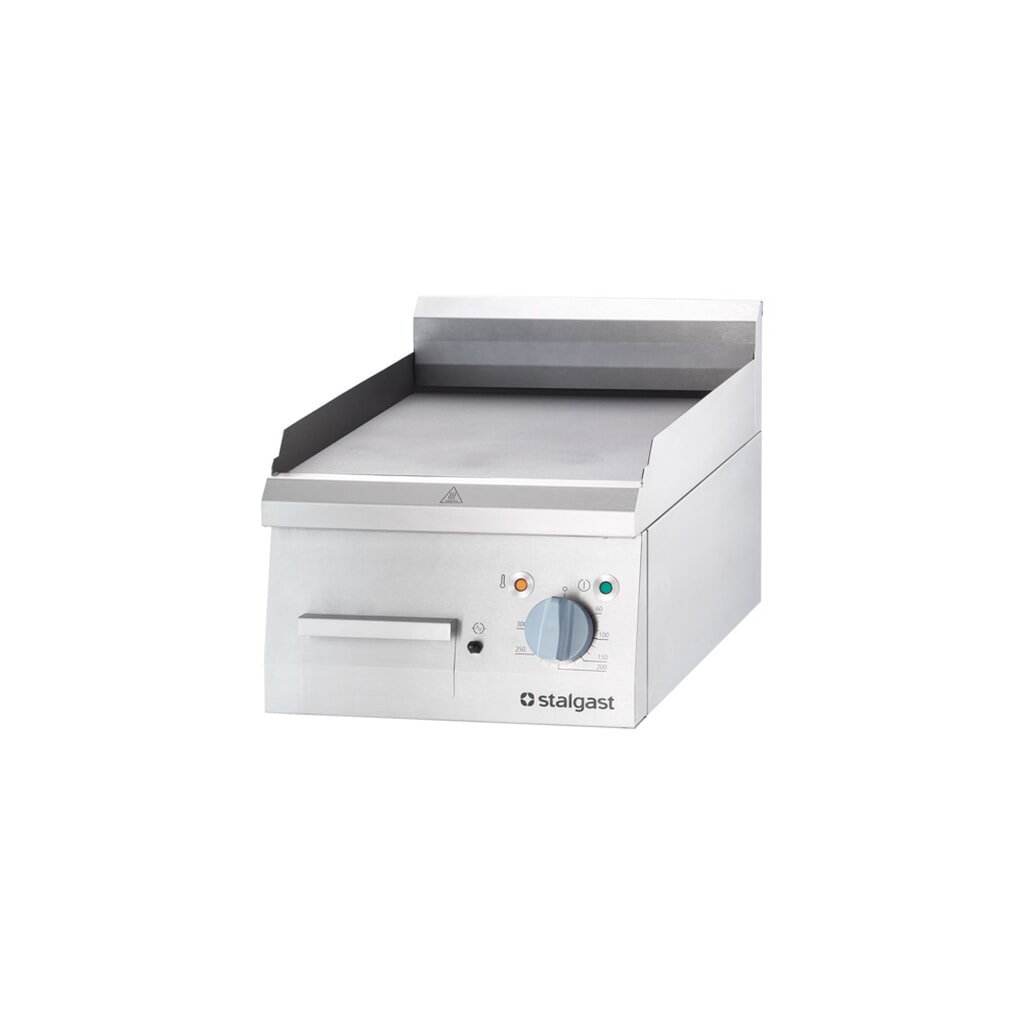 Produktabbildung: Stalgast Elektro-Griddleplatte als Tischgerät, 400x700 mm, glatte Grillfläche, Serie 700 ND