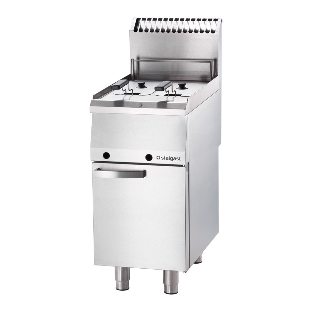 Produktabbildung: Stalgast Gas Fritteuse, 2x 7 Liter Doppelbecken, Serie 700 ND