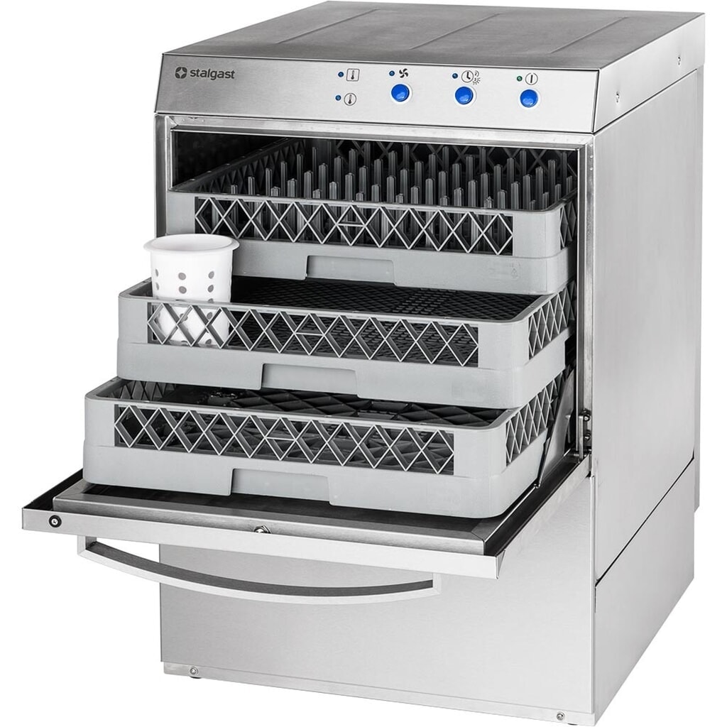 Stalgast Geschirrspülmaschine Universal GN1/1 mit Klarspülmitteldosierpumpe, 2 Spülprogramme Produktabbildung Nr. 2: Stalgast Geschirrspülmaschine Universal GN1/1 mit Klarspülmitteldosierpumpe, 2 Spülprogramme