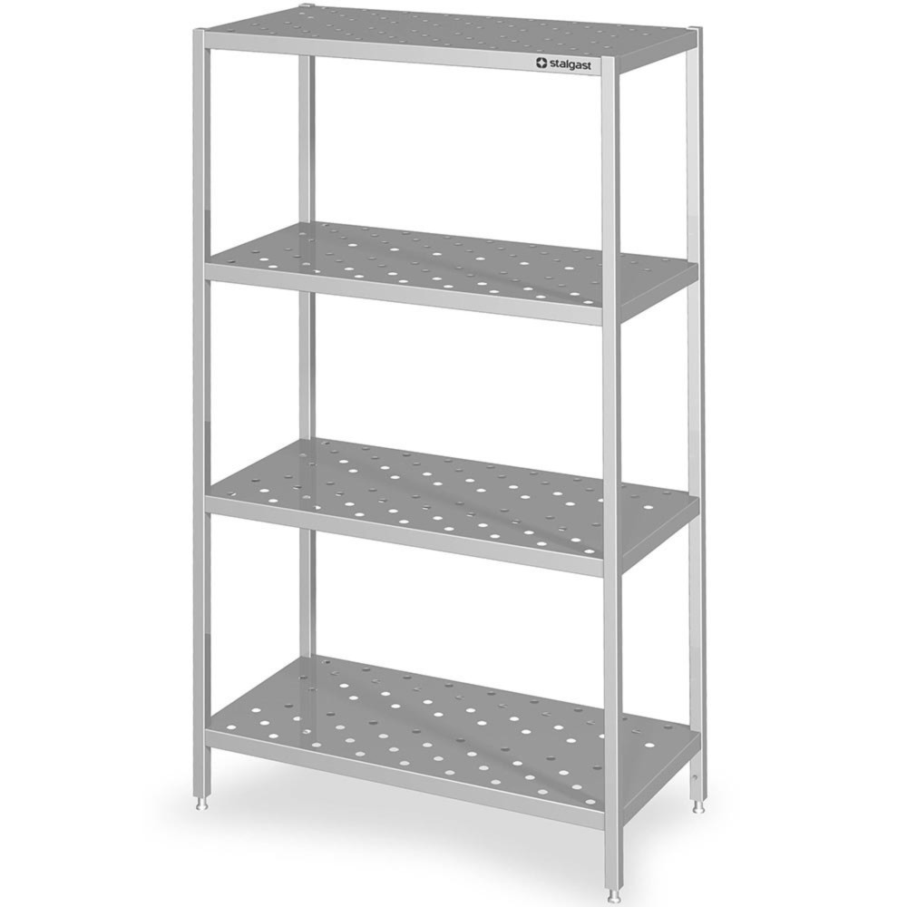 Produktabbildung Nr. 3: Stalgast Regal mit gelochten Böden, 600x400x1800 mm, Selbstmontage