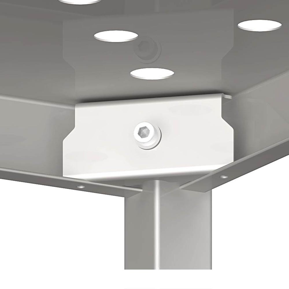 Produktabbildung Nr. 2: Stalgast Regal mit gelochten Böden, 700x700x1800 mm, Selbstmontage