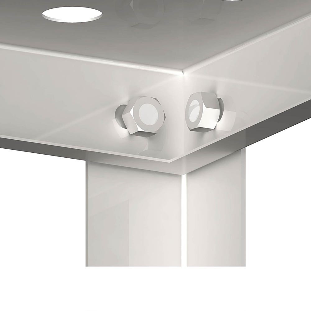 Produktabbildung Nr. 1: Stalgast Regal mit gelochten, höhenverstellbaren Böden, 900x500x1800 mm, Selbstmontage