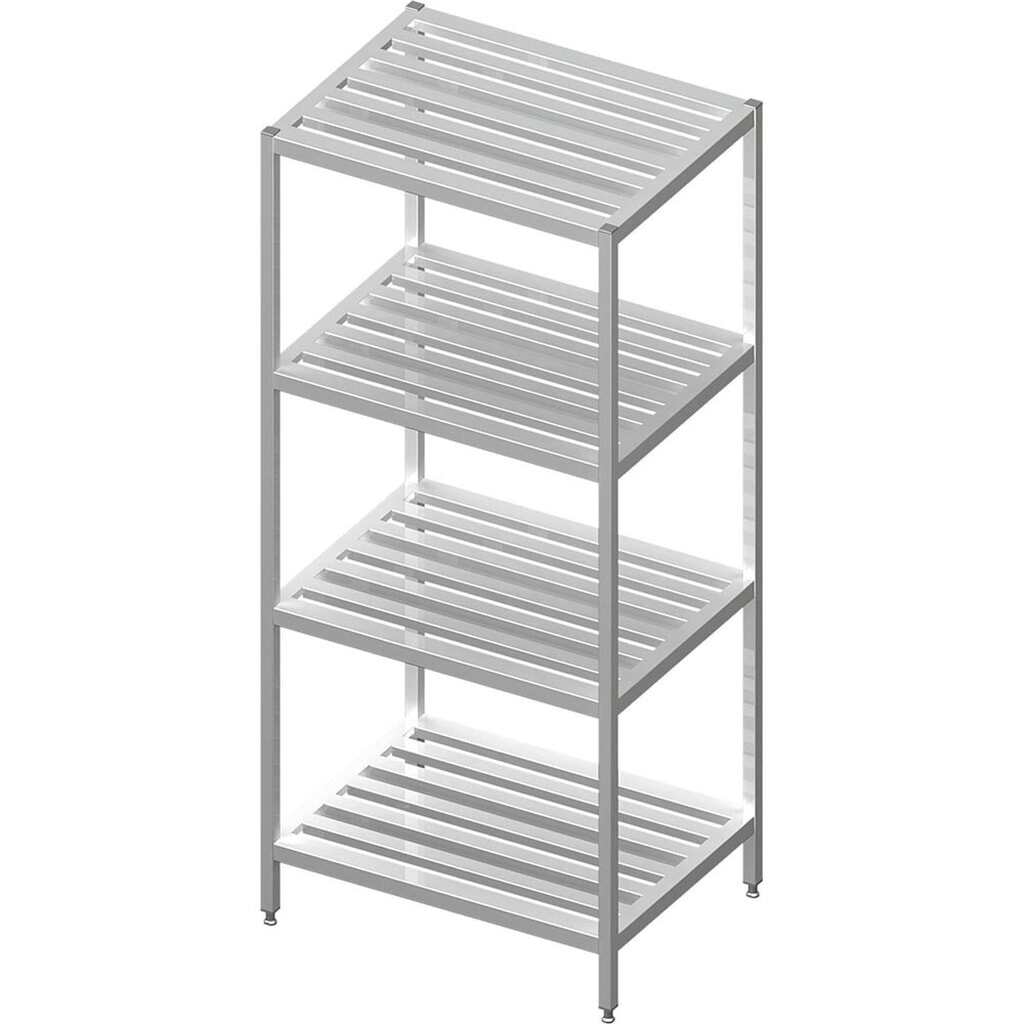 Produktabbildung: Stalgast Regal mit Gitterrost-Böden, 600x400x1800 mm, verschweißt