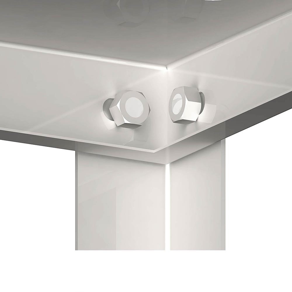 Produktabbildung Nr. 2: Stalgast Regal mit glatten, höhenverstellbaren Böden, 1100x700x1800 mm, Selbstmontage