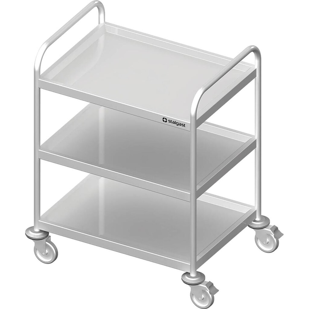 Stalgast Servierwagen mit drei Böden, 800x500x950 mm, verschweißt Produktabbildung: Stalgast Servierwagen mit drei Böden, 800x500x950 mm, verschweißt