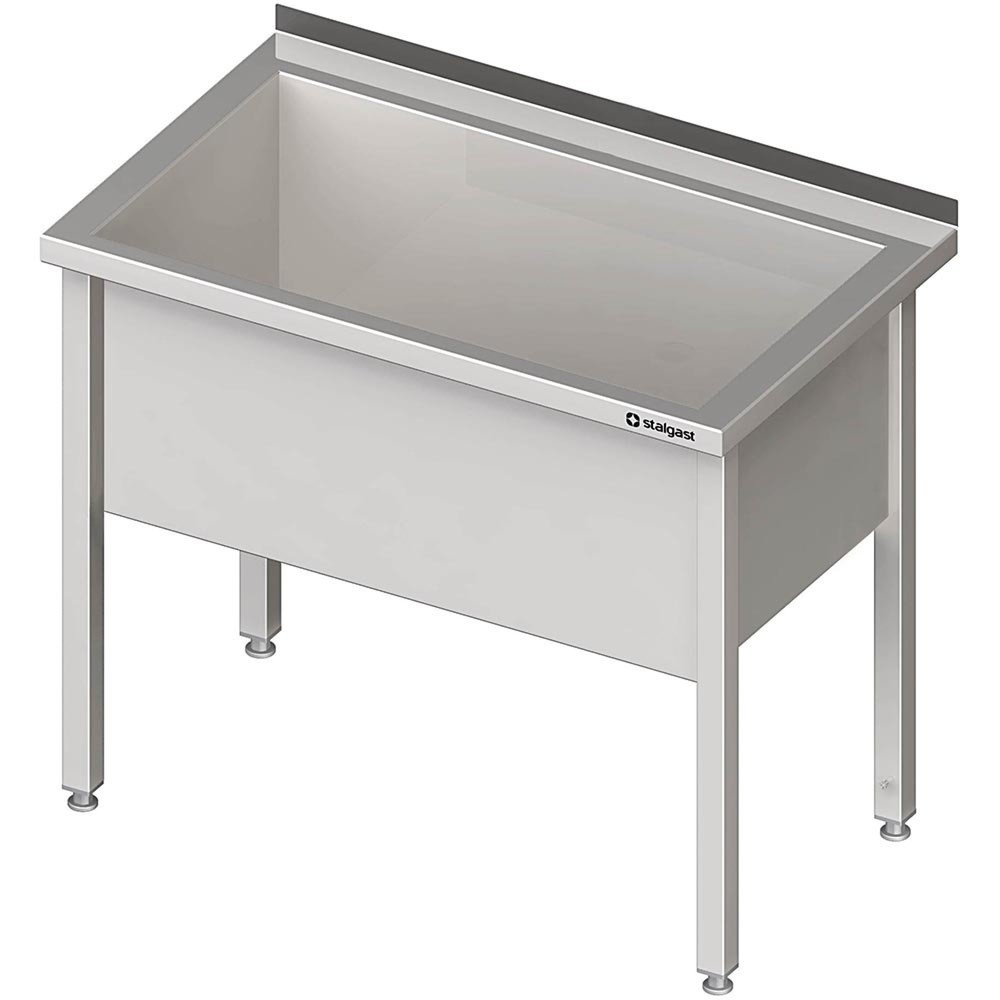Produktabbildung Nr. 2: Stalgast Topfspüle mit einem Becken, 600x600x850 mm, 400 mm Beckenhöhe, mit Aufkantung, verschweißt