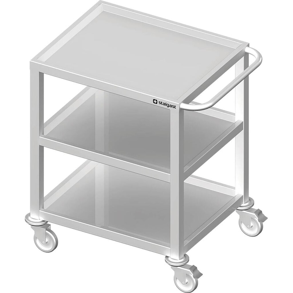 Stalgast Transportwagen mit drei Böden, 800x500x850 mm, verschweißt Produktabbildung: Stalgast Transportwagen mit drei Böden, 800x500x850 mm, verschweißt