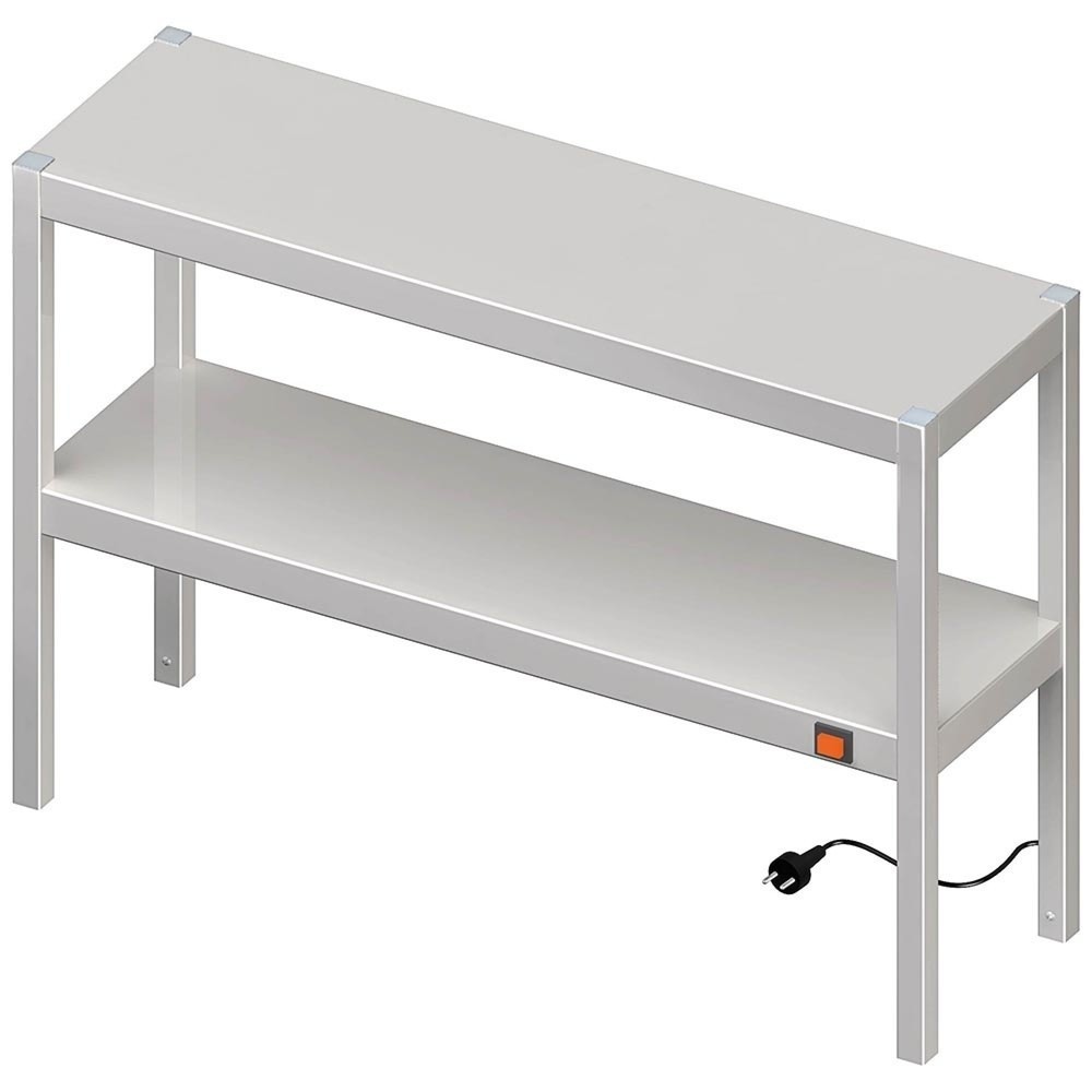 Produktabbildung Nr. 1: Stalgast Wärmebrücke 2-etagig 1300x400x700 mm mit Keramik-Infrarot-Strahlern