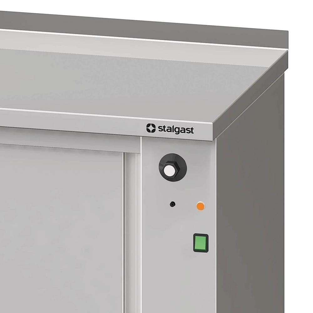 Produktabbildung Nr. 2: Stalgast Wärmeschrank mit Schiebetüren 1300x600x850 mm mit Aufkantung