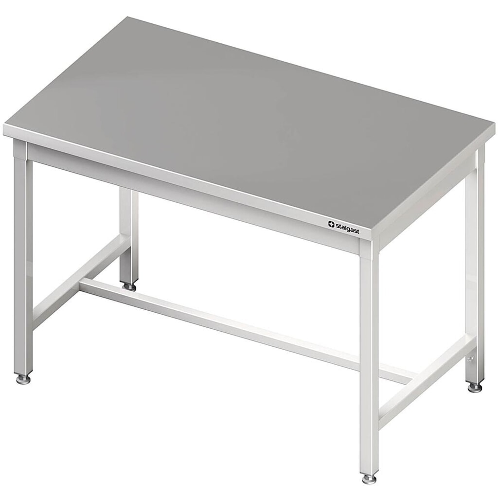 Produktabbildung: Stalgast Zentralarbeitstisch mit mittiger Strebe, 800x700x850 mm, ohne Aufkantung, verschweißt