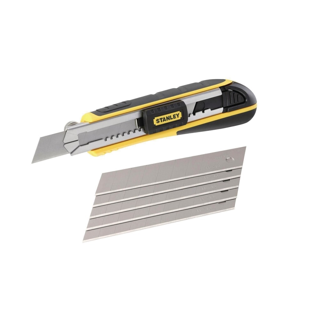 Cuttermesser FatMax Klingenbreite 18mm L.180mm lose STANLEY Produktabbildung: Cuttermesser FatMax Klingenbreite 18mm L.180mm lose STANLEY
