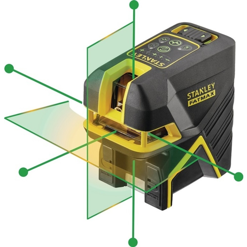 Produktabbildung: STANLEY Kreuzlinienlaser FatMax® - 5-Punkt, 30 (50) / Punkte: 45 m, ± 3 mm/10 m